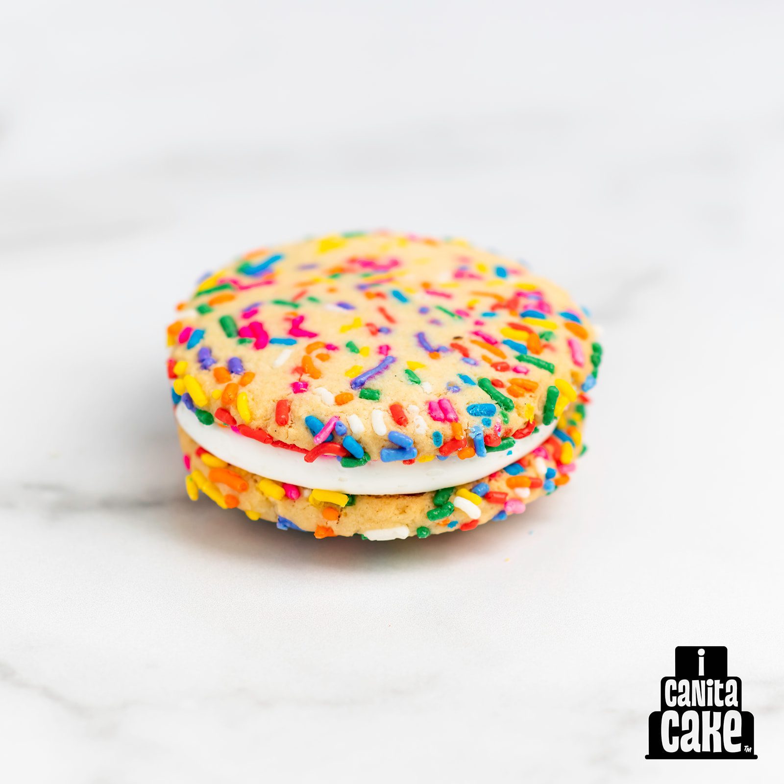 Happy Sprinkle Cookie Sandwich by I Canita Cake