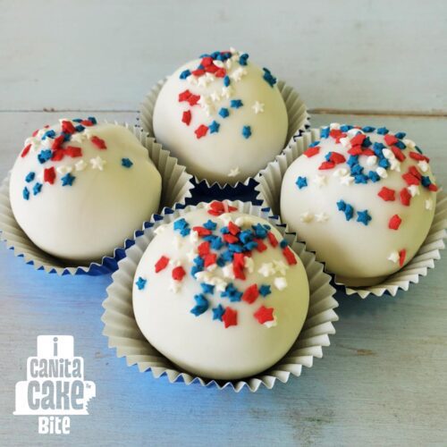 Patriotic Funfetti cake bites JUN22