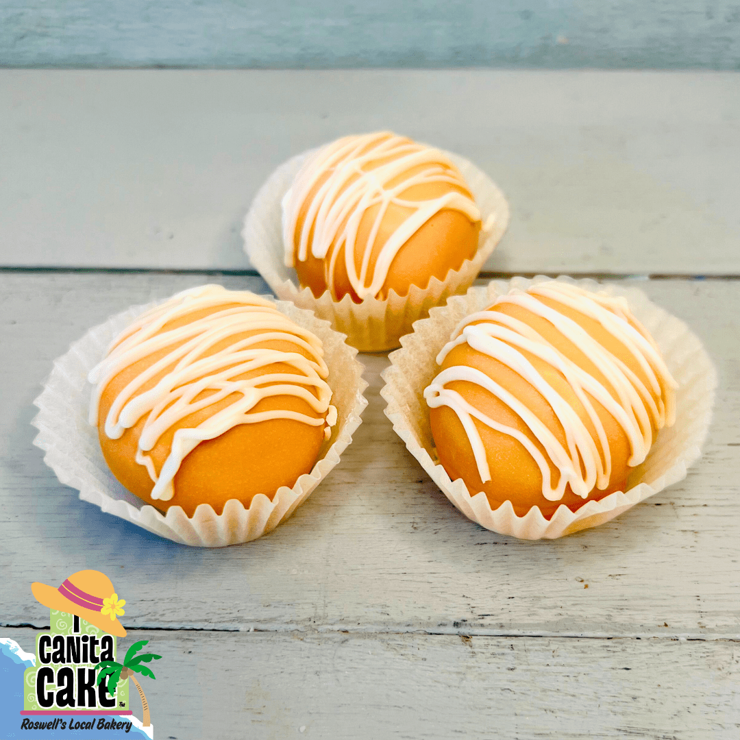 Orange Creamsicle Cake Bites by I Canita Cake