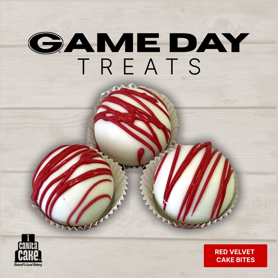 UGA Red Velvet Cake Bites by I Canita Cake