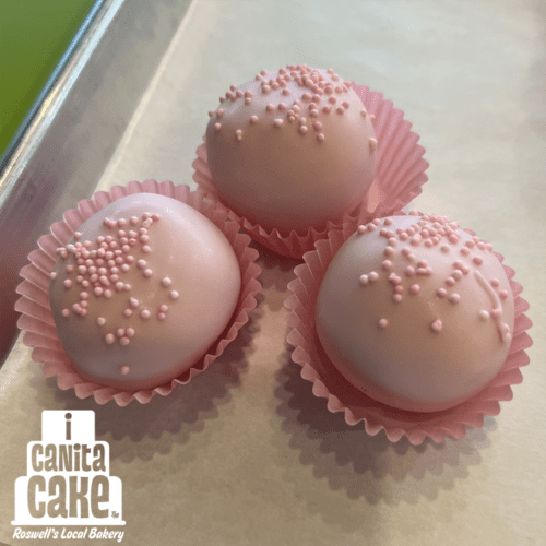 Strawberry Cake Bites by I Canita Cake