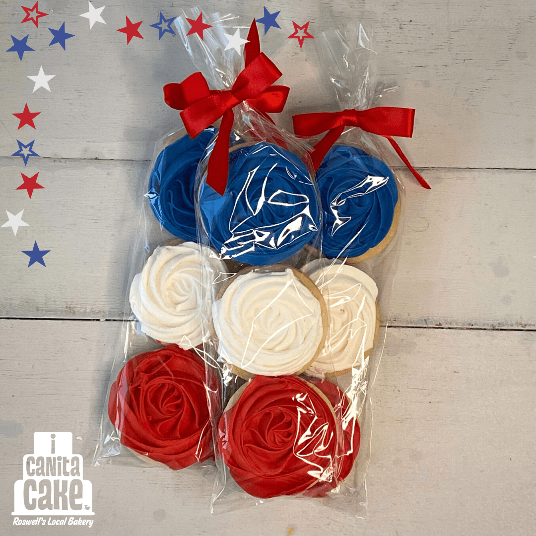 Patriotic Rosettes by I Canita Cake