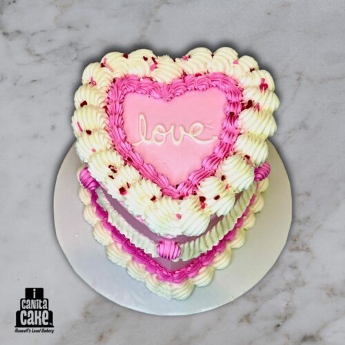 Valentine's Cake - PINK by I Canita Cake
