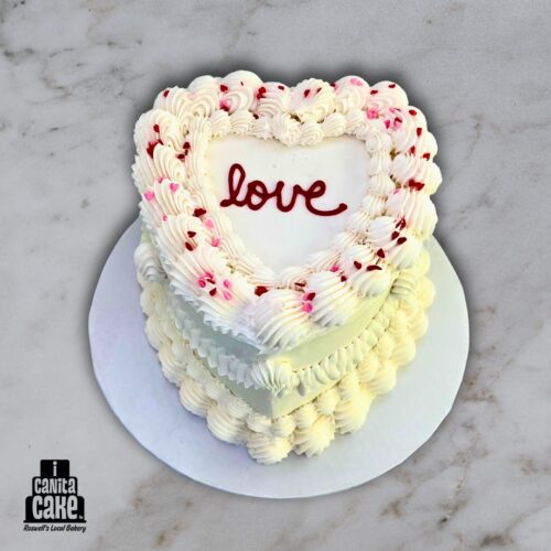Valentine's Cake - WHITE by I Canita Cake