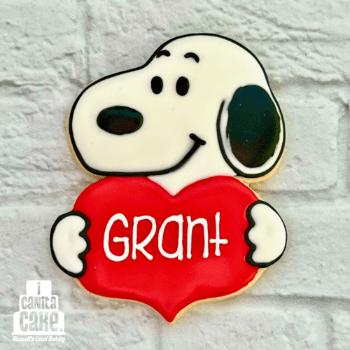 Snoopy Personalized Cookies by I Canita Cake