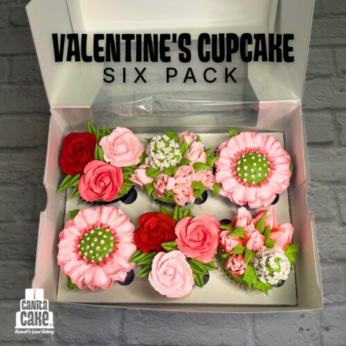 Valentine's Day Cupcake 6 Pack by I Canita Cake