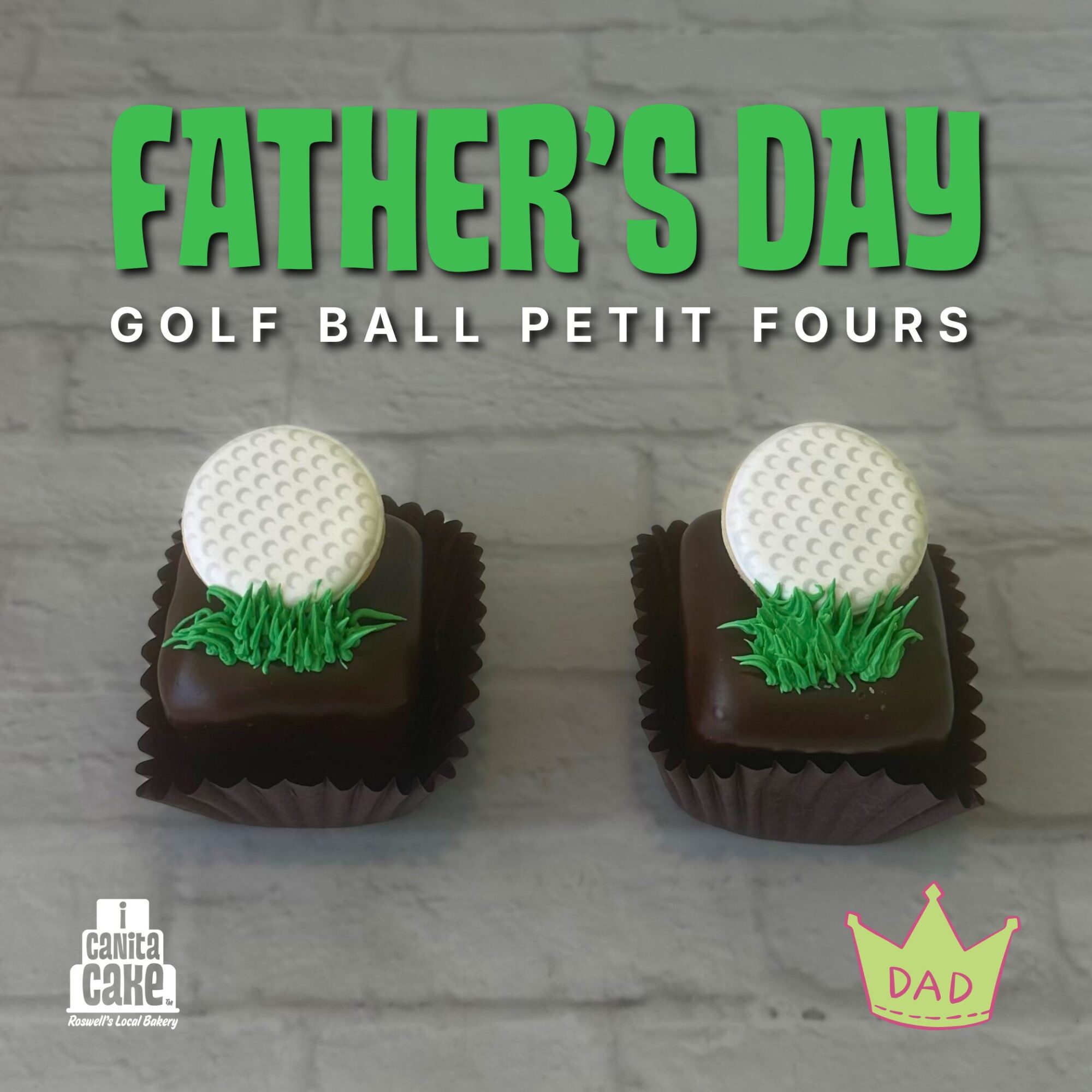 Father’s Day GOLF BALL Petit Fours by I Canita Cake