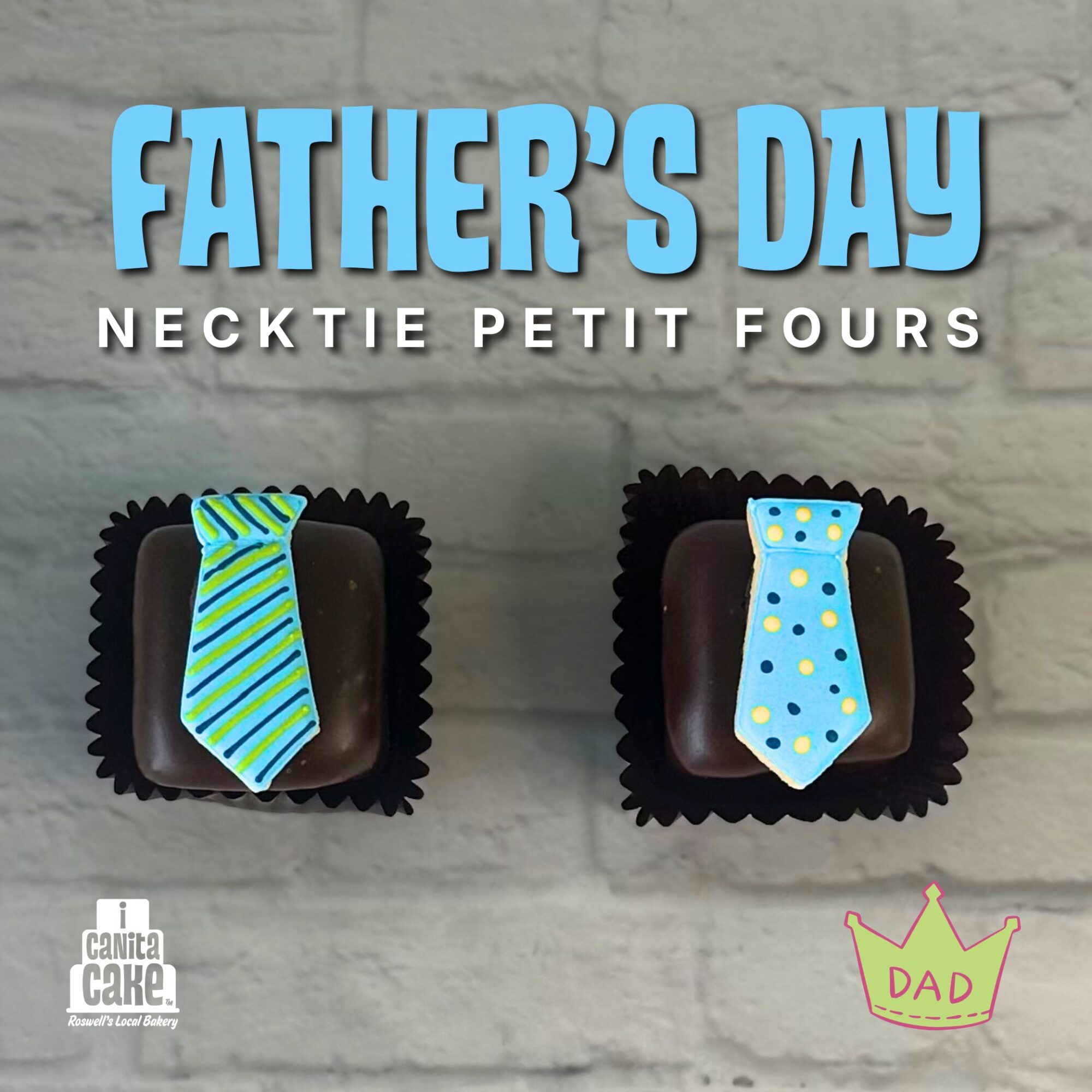 Father’s Day NECKTIE Petit Fours by I Canita Cake